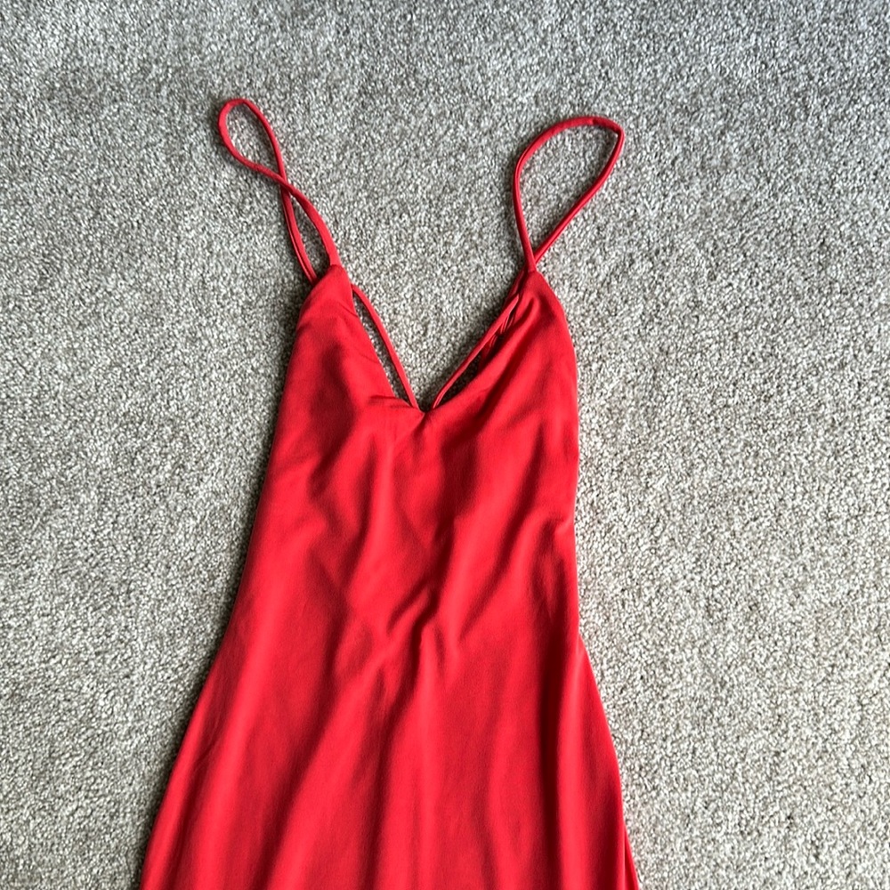 Nookie red cocktail dress. Spaghetti strap. Like new